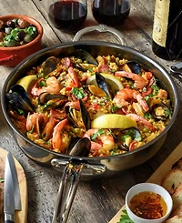 Hestan NanoBond Titanium Stainless Steel 5-Quart Covered Essential Pan with Helper Handle