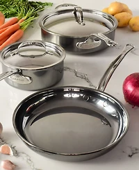 Hestan NanoBond Titanium Stainless Steel 5-Piece Cookware Set