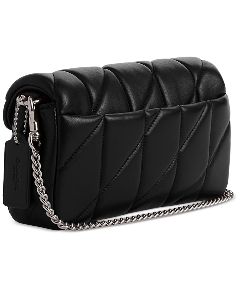 Coach Quilted Tabby Leather Wristlet Crossbody