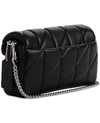 Coach Quilted Tabby Leather Wristlet Crossbody