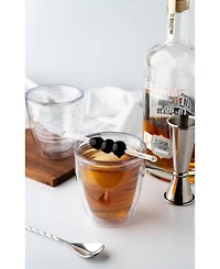 Tervis Clear & Colorful Tabletop 12oz Made in Usa Double Walled Insulated Tumbler Travel Cup Keeps Drinks Cold & Hot, 12oz - 4pk, Clear