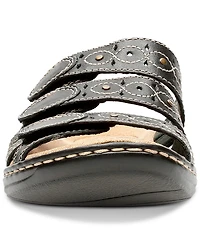 Clarks Leisa Cacti Q Triple Strap Slide Sandals