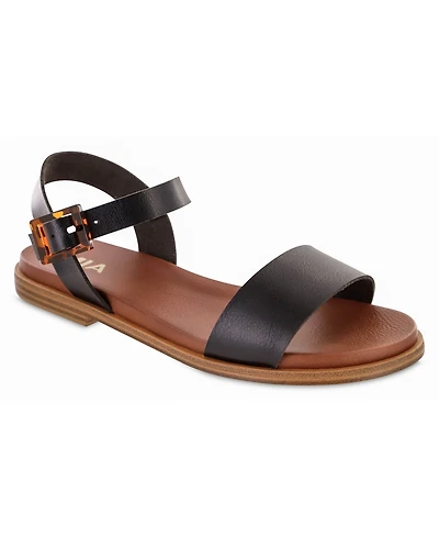 Mia Women's Peyton Round Toe Flat Sandals