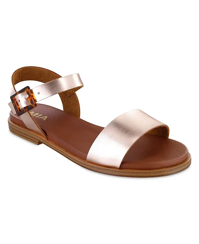 Mia Women's Peyton Round Toe Flat Sandals