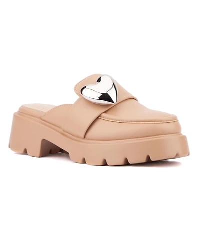 Olivia Miller Women's Heartless Platform Mule
