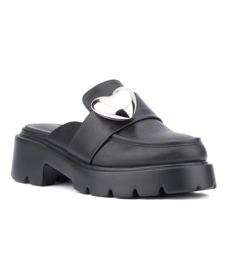 Olivia Miller Women's Heartless Platform Mule