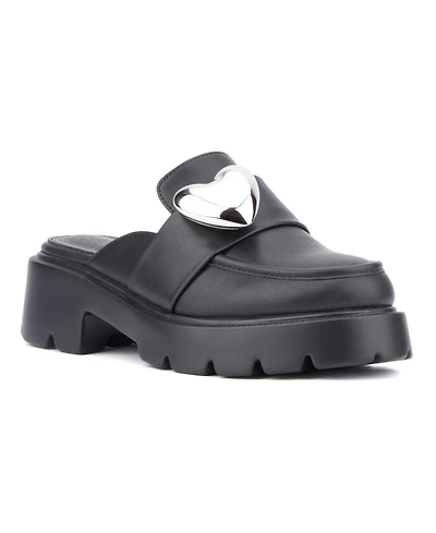 Olivia Miller Women's Heartless Platform Mule