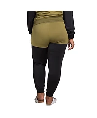 Women's Plus Curvy Fit Contrast Blocked Jogger