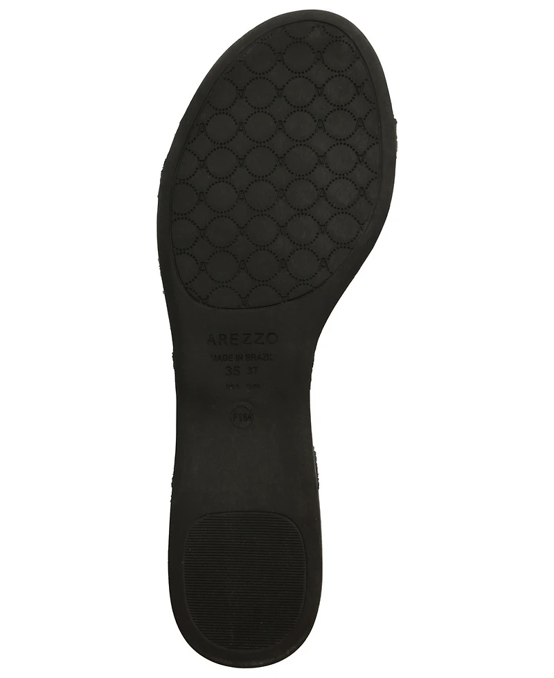 Arezzo Women's Adalyn Bows Flat Sandals