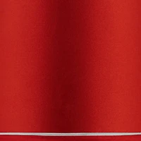 Springcrest Sydnee Satin Red Medium Drum Lamp Shade 14" Top x 16" Bottom x 11" Slant x 11" High (Spider) Replacement with Harp and