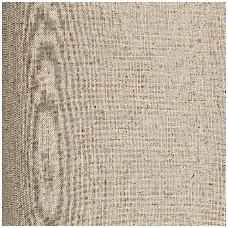Springcrest 14" Top x 14" Bottom x 15" High x Lamp Shade Replacement Medium Tall Oatmeal Drum Rustic Linen Spider Harp Finial
