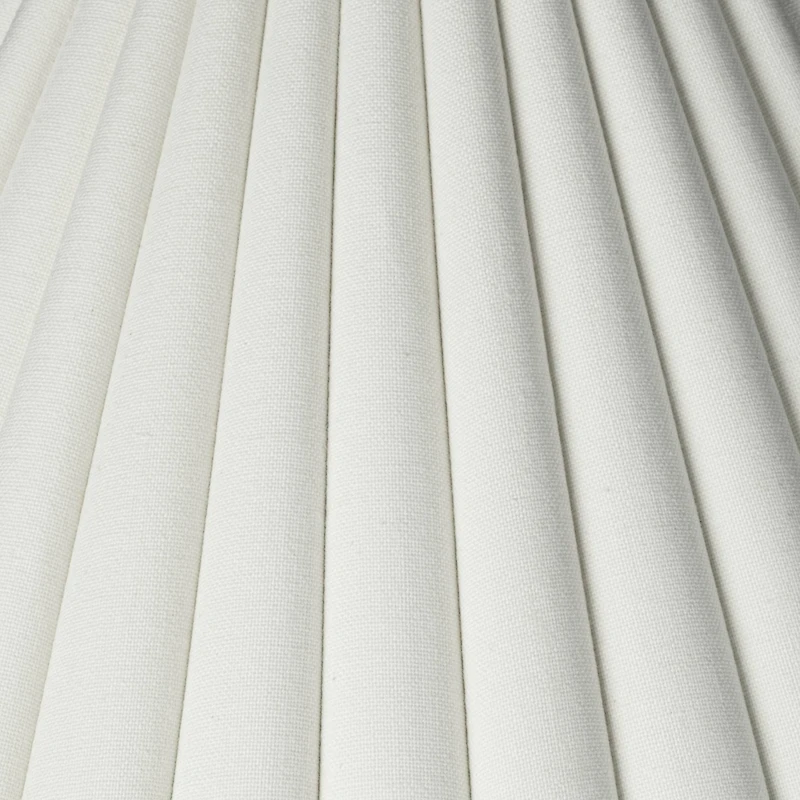 Springcrest Set of 2 Box Pleat Empire Lamp Shades Antique White Large 7" Top x 20.5" Bottom x 10.75" High Spider Harp and Finial