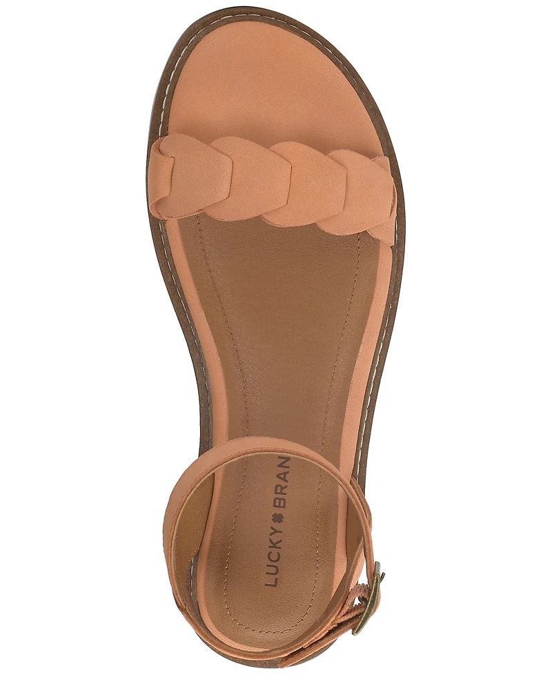 Lucky Brand Women's Kyndall Ankle-Strap Flat Sandals