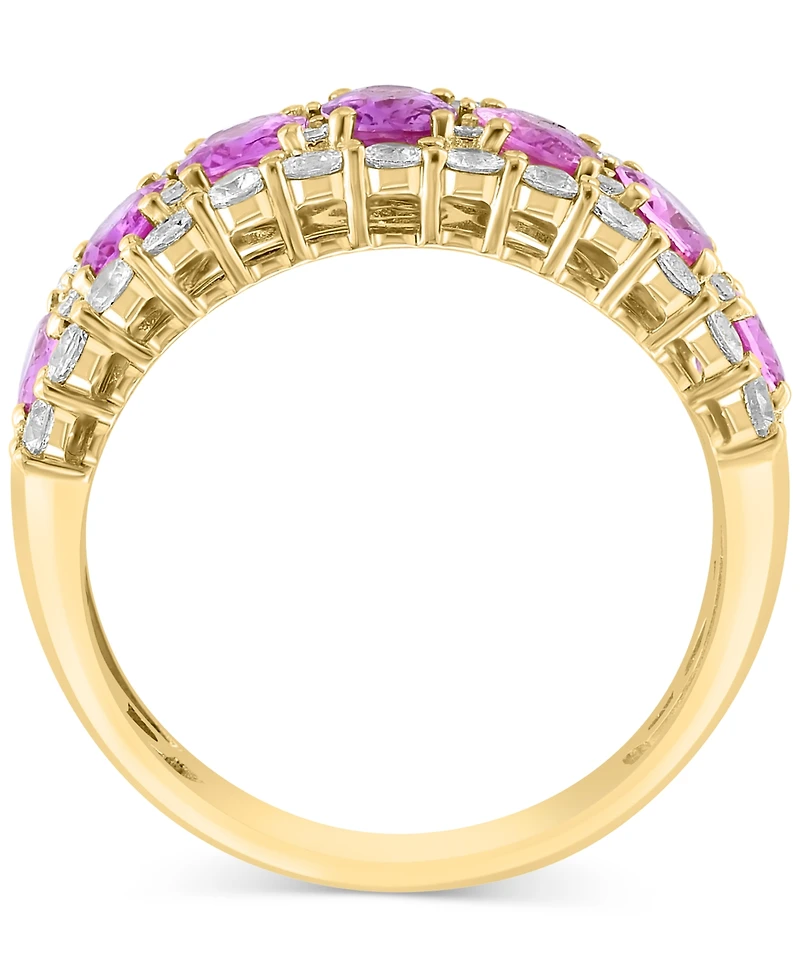 Effy Blue & White Sapphire Ring (3-1/2 ct. t.w.) Diamond (1/20 14k Gold. (Also available Emerald and Pink Sapphire)