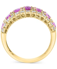 Effy Blue & White Sapphire Ring (3-1/2 ct. t.w.) Diamond (1/20 14k Gold. (Also available Emerald and Pink Sapphire)