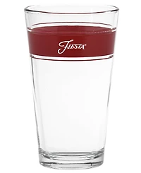 Fiesta Bright Frame 16 Ounce Tapered Cooler Glass, Set of 4