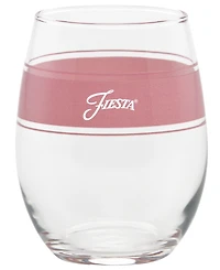 Fiesta Tropical Frame 15 Ounce Stemless Wine Glass, Set of 4