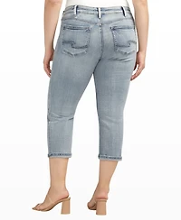Silver Jeans Co. Plus Size Suki Mid Rise Curvy Fit Capri