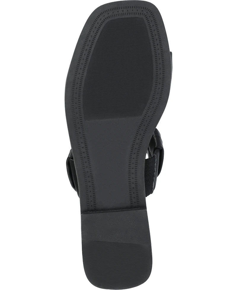 Journee Collection Women's Pegie Slip On Flat Sandals