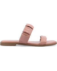 Journee Collection Women's Pegie Slip On Flat Sandals