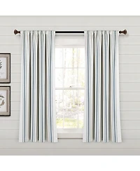Farmhouse Stripe Yarn Dyed Eco-Friendly Recycled Cotton Window Curtain Panels