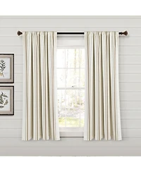 Farmhouse Stripe Yarn Dyed Eco-Friendly Recycled Cotton Window Curtain Panels