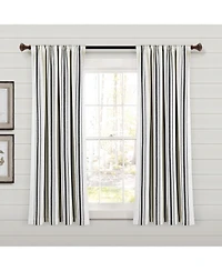 Farmhouse Stripe Yarn Dyed Eco-Friendly Recycled Cotton Window Curtain Panels