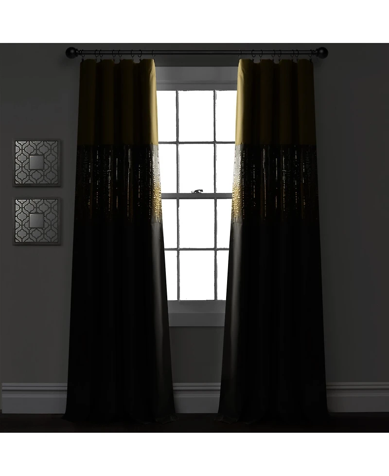 Lush Decor Night Sky 100% Lined Blackout Window Curtain Panel