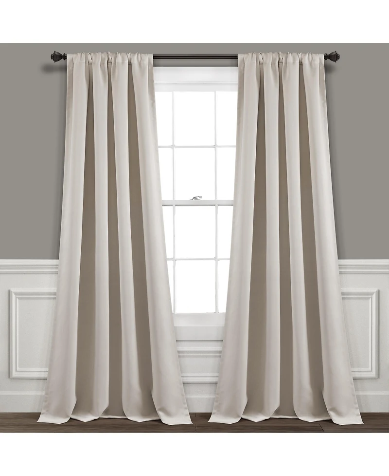 Insulated Rod Pocket Blackout Window Curtain Panels