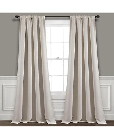 Insulated Rod Pocket Blackout Window Curtain Panels