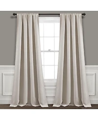 Insulated Rod Pocket Blackout Window Curtain Panels
