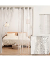 Night Sky String Thread Grommet Room Divider/Doorway/Wedding Window Curtain Panel