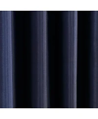 Insulated Grommet 100% Blackout Faux Silk Window Curtain Panel