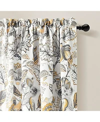 Cynthia Jacobean Light Filtering Window Curtain Panels