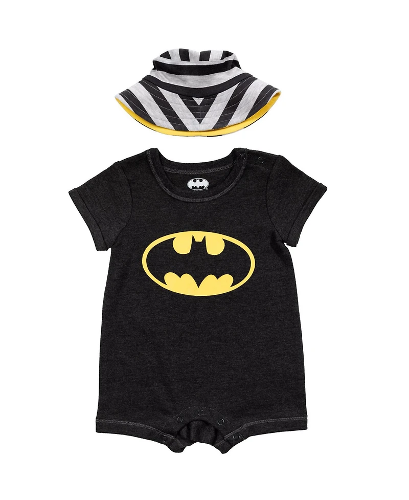 Batman Baby Boys Romper and Sunhat