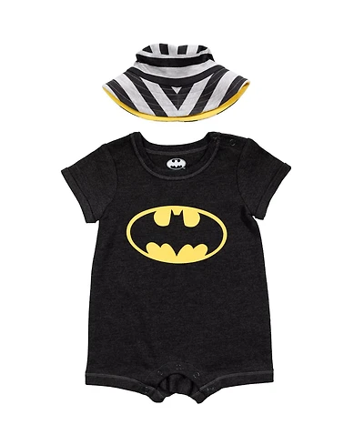 Batman Baby Boys Romper and Sunhat