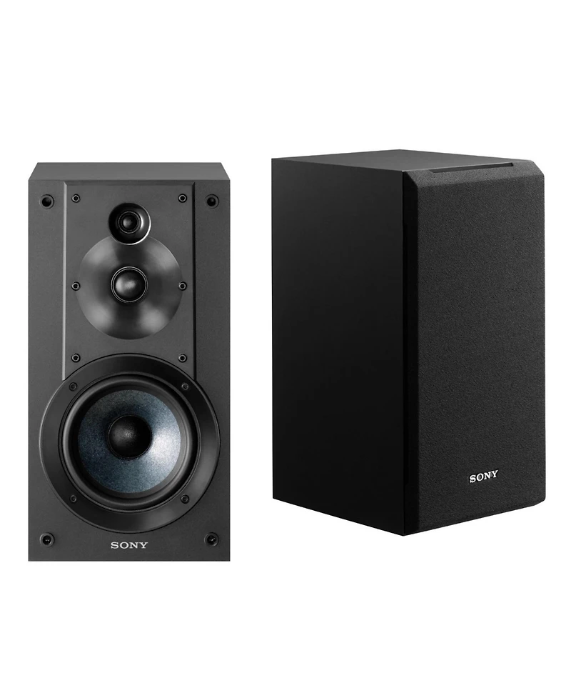 Sony SSCS5 3-Way 3-Driver Bookshelf Speaker System (Black) with Isolation Pads