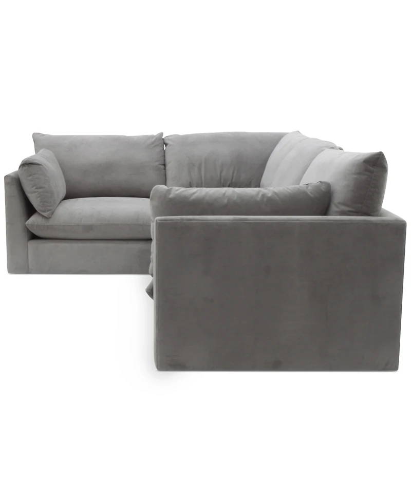 Marsten 126" 4-Pc. Fabric Sectional Sofa, Created for Macy's