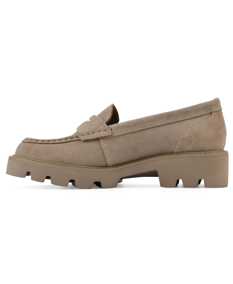 White Mountain Women's Gunner Lug Sole Loafers