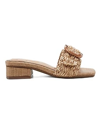 Easy Spirit Women's Gatlin Woven Low Block Heel Sandals