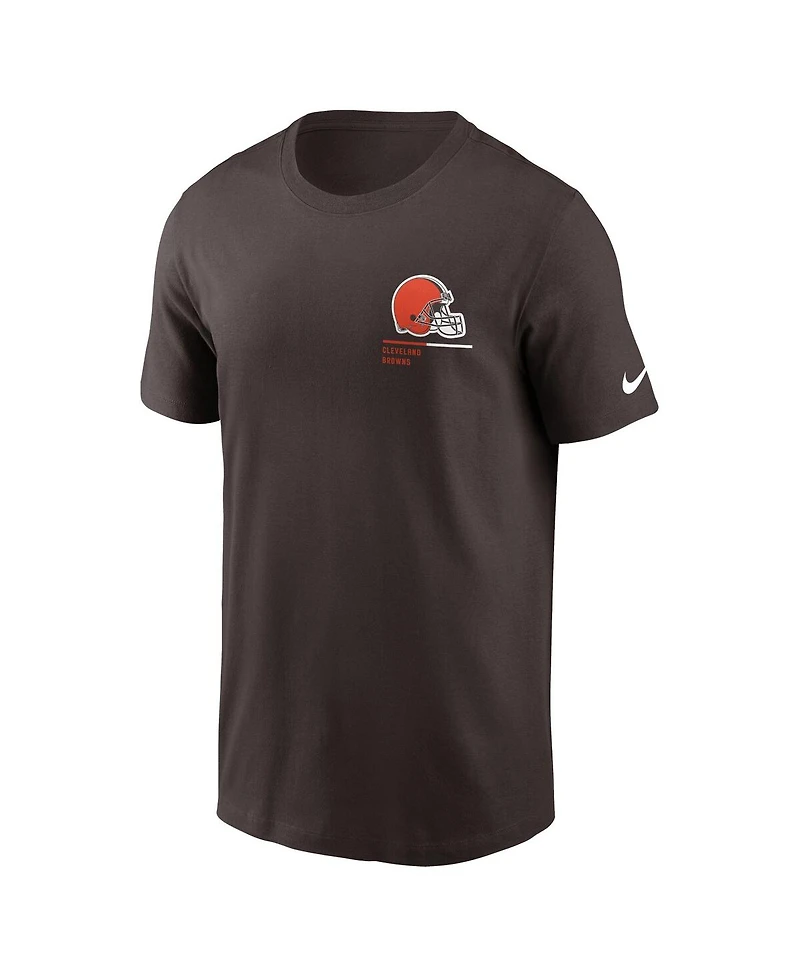 Men's Nike Brown Cleveland Browns Team Incline T-shirt