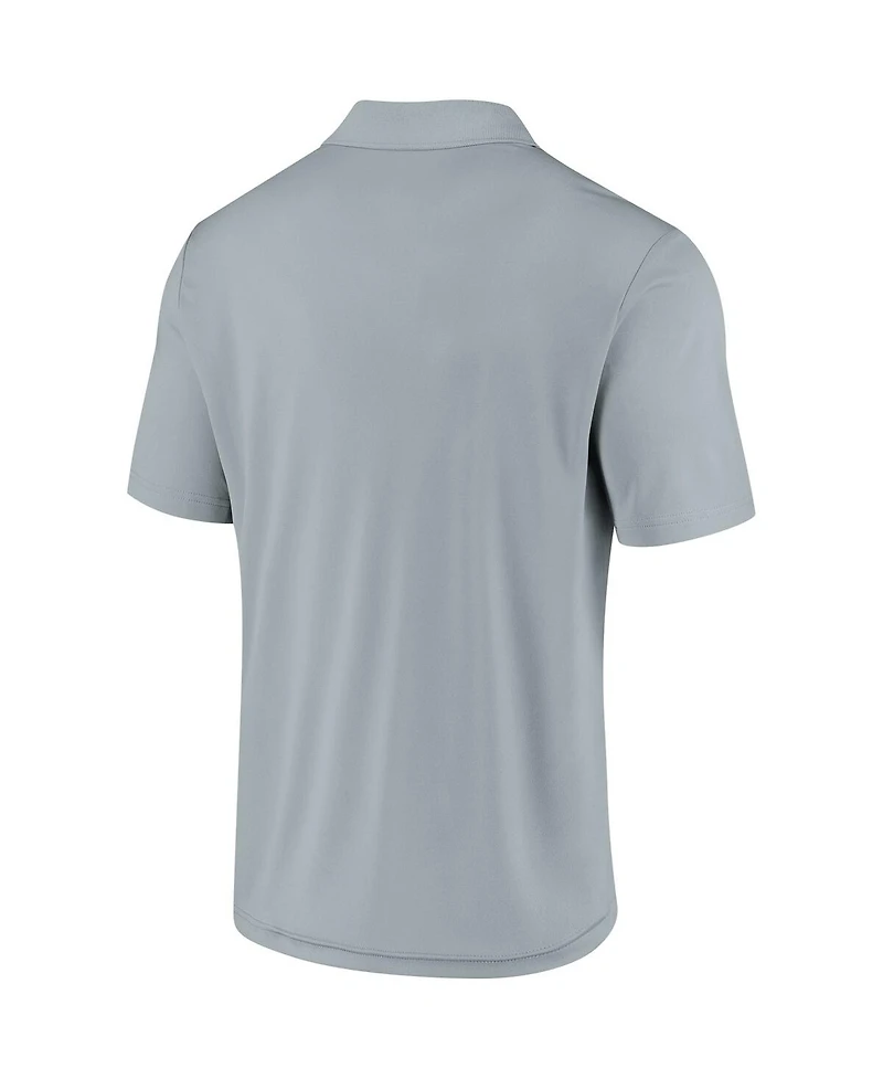 Men's Fanatics Silver Las Vegas Raiders Component Polo Shirt