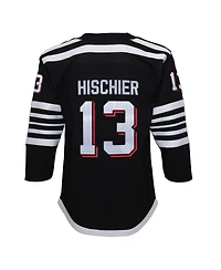 Big Boys Nico Hischier Black New Jersey Devils 2021/22 Alternate Premier Player Jersey