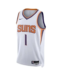 Men's and Women's Nike Devin Booker White Phoenix Suns Swingman Jersey - Association Edition