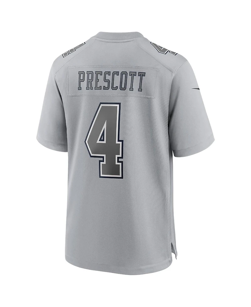 Men's Nike Dak Prescott Gray Dallas Cowboys Atmosphere Fashion Game Jersey