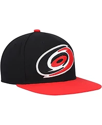Men's Mitchell & Ness Black Carolina Hurricanes Core Team Ground 2.0 Snapback Hat