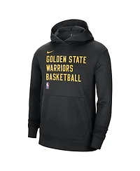 Men's and Women's Nike Black Golden State Warriors 2023/24 Performance Spotlight On-Court Practice Pullover Hoodie
