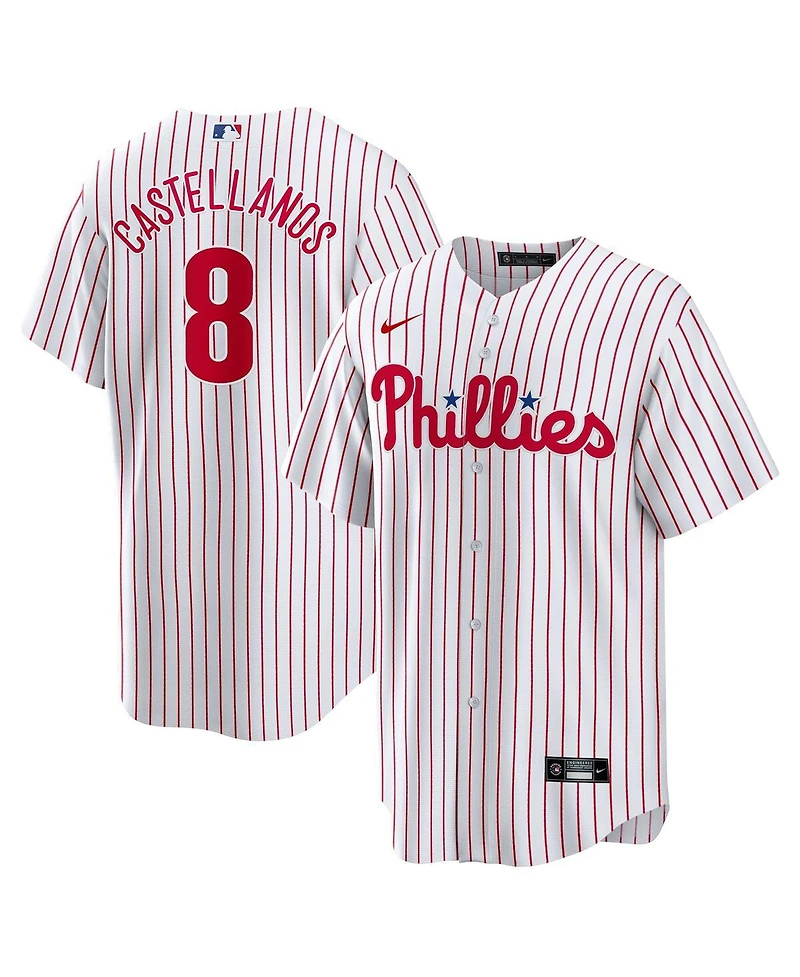 Men's Nike Nick Castellanos White Philadelphia Phillies Replica Player Jersey