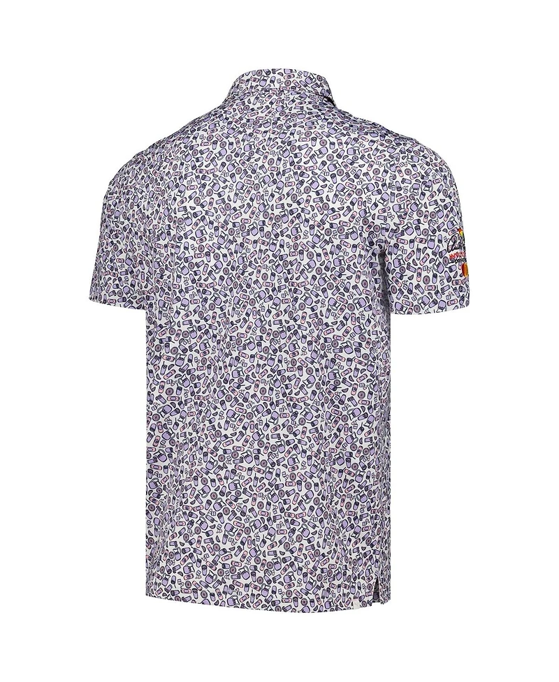 Men's Puma x Arnold Palmer Collection White Arnold Palmer Invitational Mixer Polo Shirt