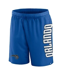 Men's Fanatics Blue Orlando Magic Post Up Mesh Shorts